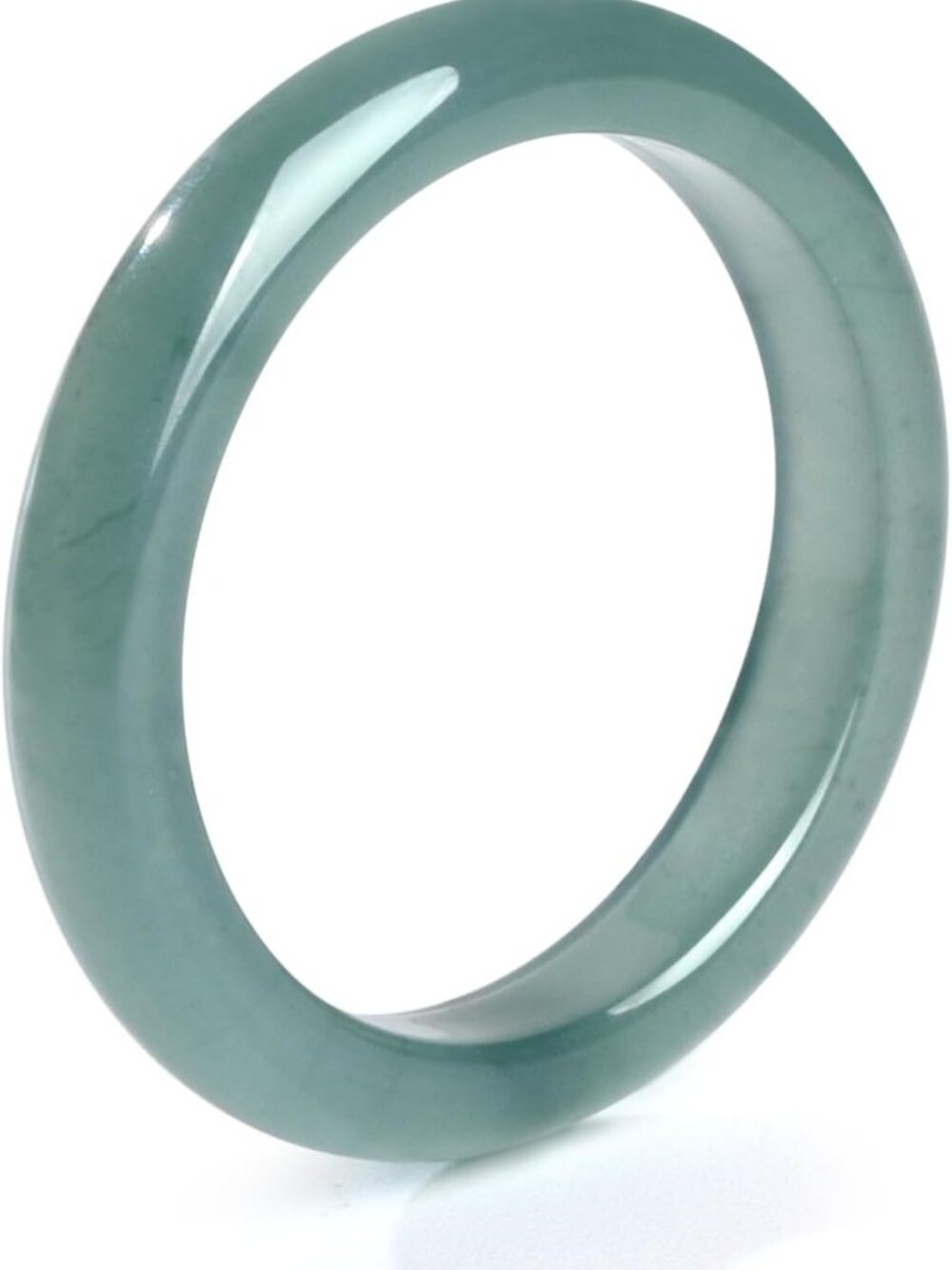 Skinny Genuine Jadeite Ring for Women & Men - Stylish Protection Jewelry